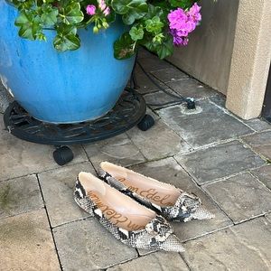Sam Edelman Sonja snake leather flats 8
